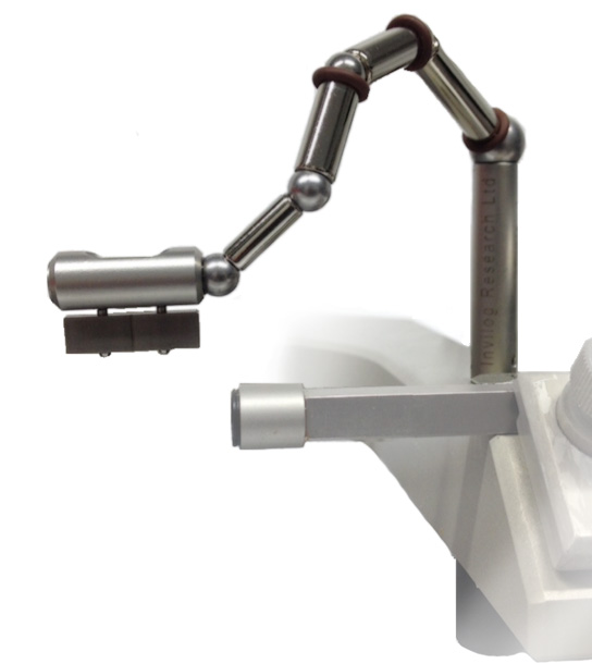 Manipulator with a bubble level probe